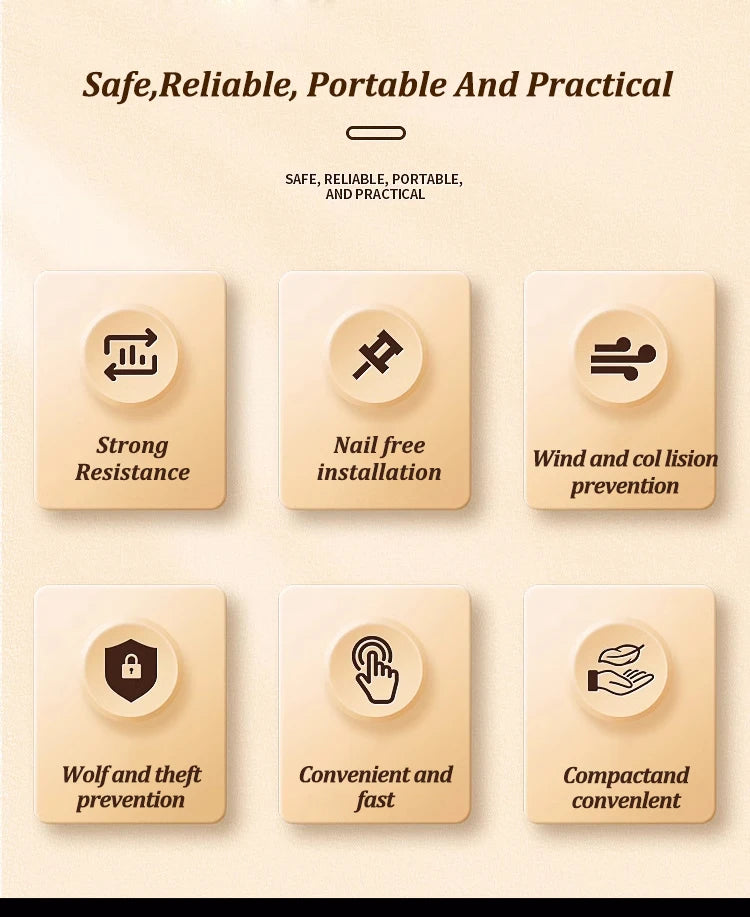 Stainless Steel Windproof Door Stopper Anti-collision Home Magnet Door Stapper Self Adhesive Door Anti-Slip Holder Doormat