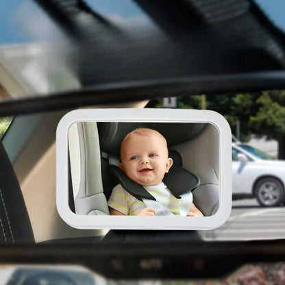 Observation Mirror With Light HD Large Vision Car Accessories Rearview Baby Rear View Child Interior Parts Automobiles
