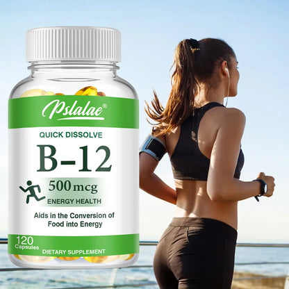 Vitamin B12 Supplement 500 mcg for optimal absorption