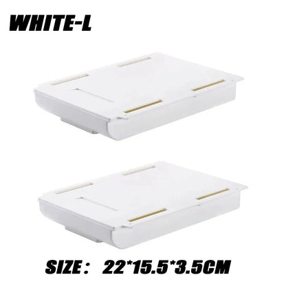 Hidden Drawer Organizer Self-Adhesive Desktop Small Drawer Cabinet Under Table Hidden Drawer Office Home Storage Tools
