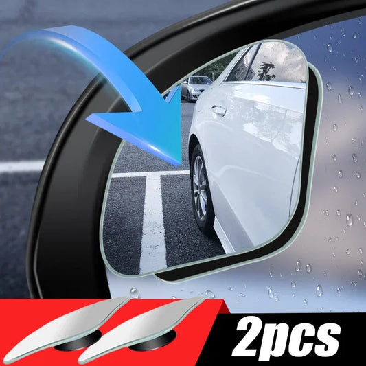 Car Mirror Wide Angle Car Blind Spot Mirrors 360° Adjustable Auxiliary Rearview Mirrors HD Frameless Small Round Mirror