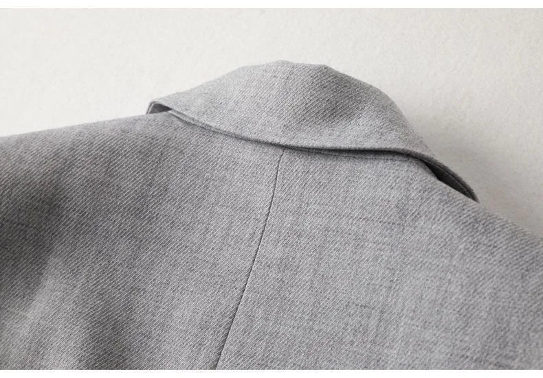 Office Lady Casual Blazers For Women 2024 Autumn Fashion Single Button Long Sleeve Outerwears New In Coats & Jackets Elegant