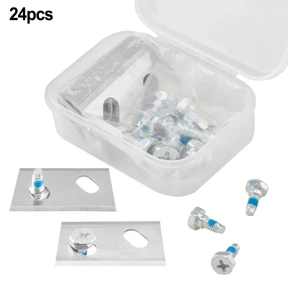 24 Pcs Lawn Mower Replacement Blades For Robomow RK Robot Replacement Parts Garden Power Tools Accessories