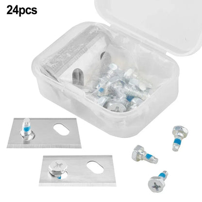 24 Pcs Lawn Mower Replacement Blades For Robomow RK Robot Replacement Parts Garden Power Tools Accessories