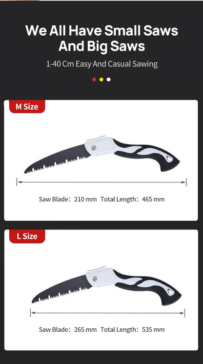Folding Saw Woodworking Saw Household Hand Saw Fruit Tree Pruning Garden Saw Outdoor Wood Cutting Saw Tool Saw
