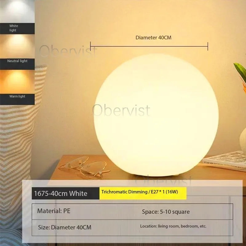 Decorative Ball Table Lamp Bedside Nightlight Girls Ins Gift Atmosphere Lamp Romantic Warm Children's Room Desk Bedroom Floor La