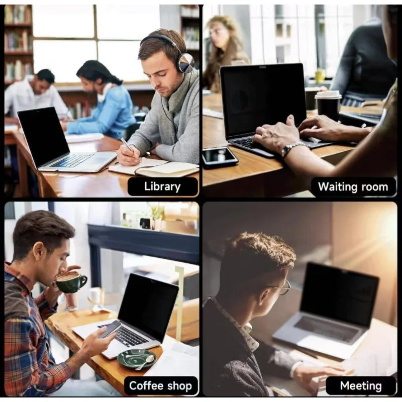 Privacy Screen for MacBook Pro 14 Inch 2021-2024 M4-M3-M2-M1 Pro/Max, Magnetic Anti Blue Light Glare Protector