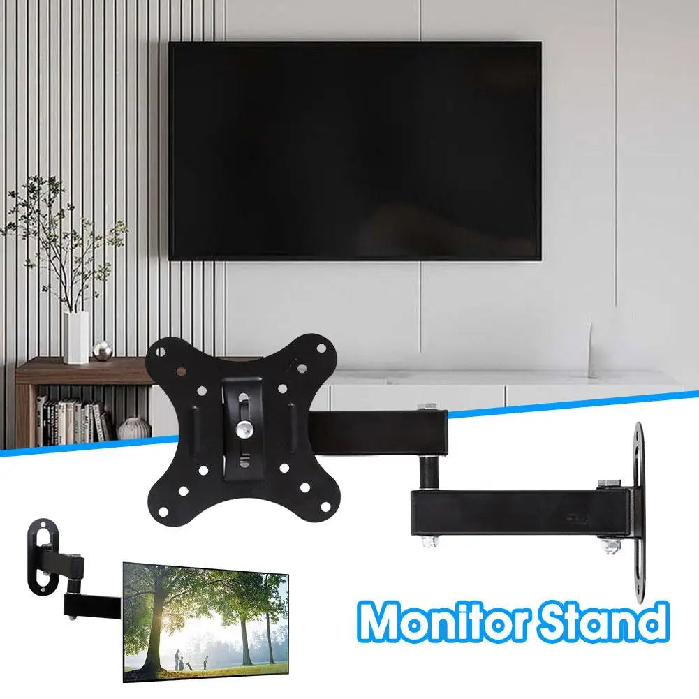 TV Monitor TV Mounts LCD LED Monitor Wall Mount Bracket Adjustable TV Screen Holder TV Frame Support For 10-27 Inches TV