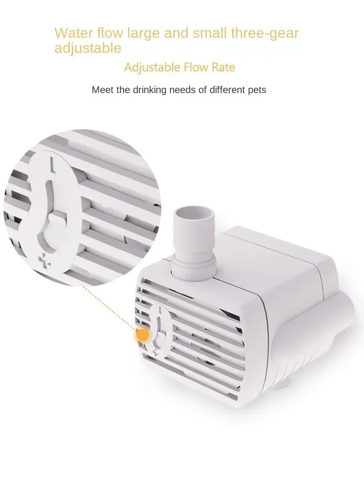Water Pump Drinking Fountain Pet Cat Anti-dry Burning Motor Replacement Cat Flower Drinking Bowl Water Dispenser Pet Supplies