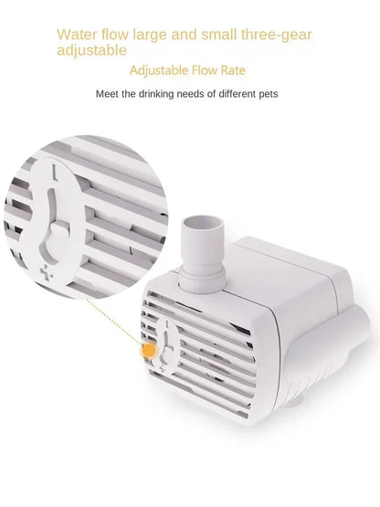 Water Pump Drinking Fountain Pet Cat Anti-dry Burning Motor Replacement Cat Flower Drinking Bowl Water Dispenser Pet Supplies
