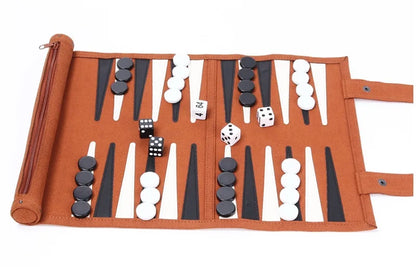 Backgammon Board Game Portable Backgammon Sets For Adults Travel Games Adult Roll Design Children's Puzzle Game Board Strategy