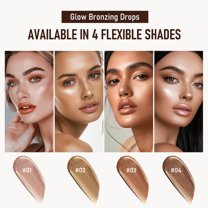 Glow Bronzing Drops Face Peptide Serums Liquid Bronzer Cream Hydrating Makeup For An Everyday Radiant Glow Summer Glow
