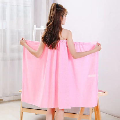 Womens Bath Towels Girls Wearable 135*80cm Fast Drying Bathing Beach Spa Bathrobes Wash Clothing Shower Bath And Gym Towel