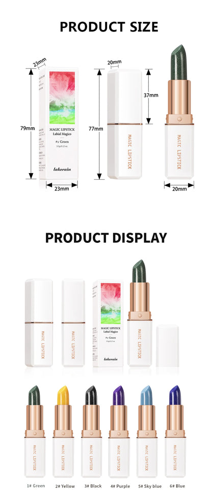 Magic Lipstick Temperature Color Changing Lip Stain Gloss Moisturizing Long Lasting Waterproof Lip Balm 6Colors Women Lipstick