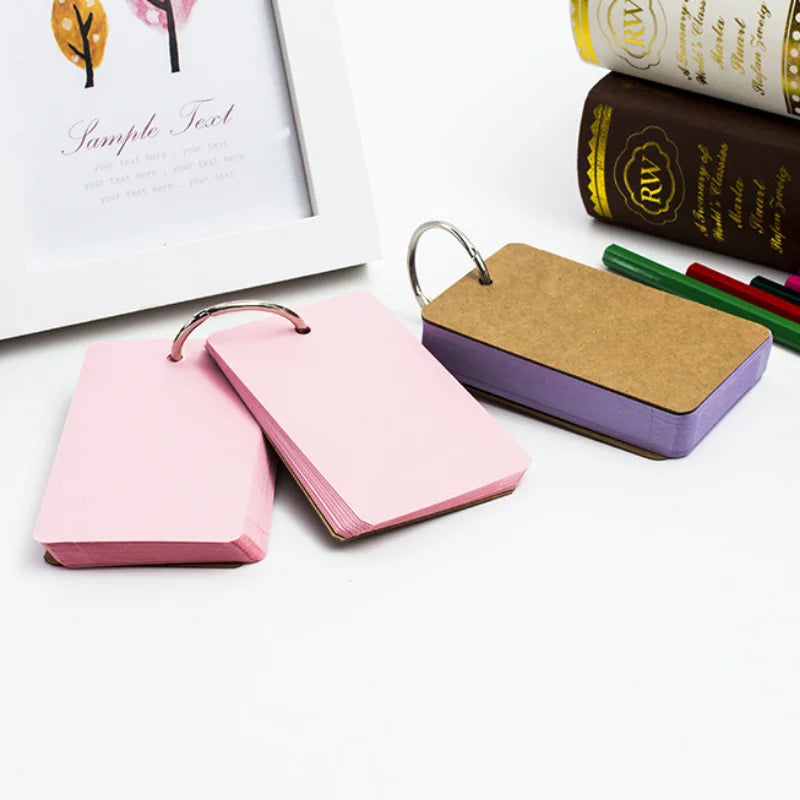 50 Sheets/set Blank Mini Notepad Memo Pad Portable Binder Mini Notebook Stationery Sticky Note for Students Staff