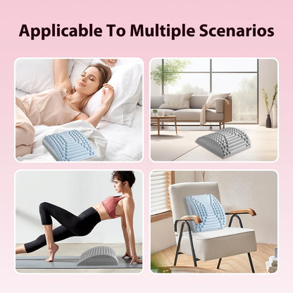 Neck & Back Stretcher Back Neck Cracker for Lower Back Pain Relief Refresh Back Stretcher Waist Relaxation Yoga Stretcher