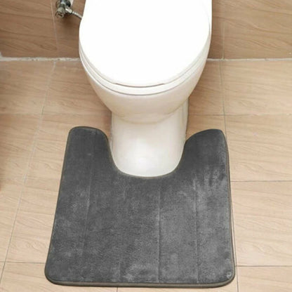 Bathroom Toilet Accessories Parts Water Absorbing Mats Toilet Mats Toilet Floor Mats 1pc Coral Fleece Hot Sale