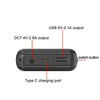 Power Bank 5V 10000mAh Portabl Charging Power Supply Phone External Battery for Heated Jacket Vest Underwear Heated Clothing