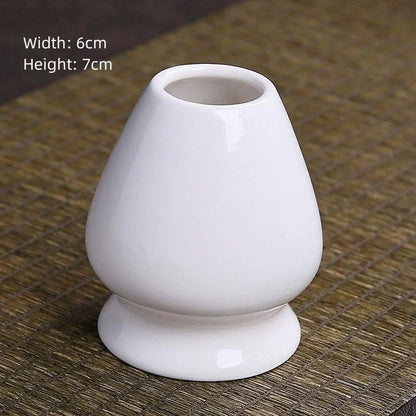 1PC Japanese Matcha Stirrer Rack Ceramic Tea Holder Matcha Chasen Rack Bamboo Matcha Whisk Stand Home Tea Maker Matcha Tools