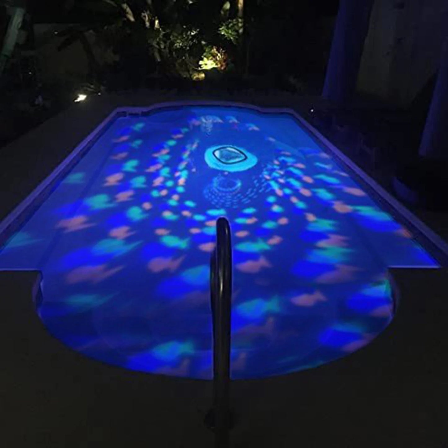 Colorful Underwater Lights Fish Pattern Fountain Projector Light 4 Colors Battery Operated Pool Accessories