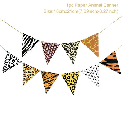 Staraise Woodland Animal Party Safari Jungle DIY Party Decor Birthday Party Decoration Kids Woodland Theme Party Baby Shower