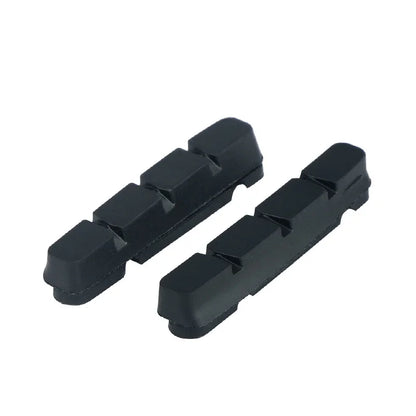 A Pair 55MM Brake Pads for Road Bikes with Metal Rings C-brake Pads Replaceable Brake Blocks Aluminium Alloy Block Bicycle Parts