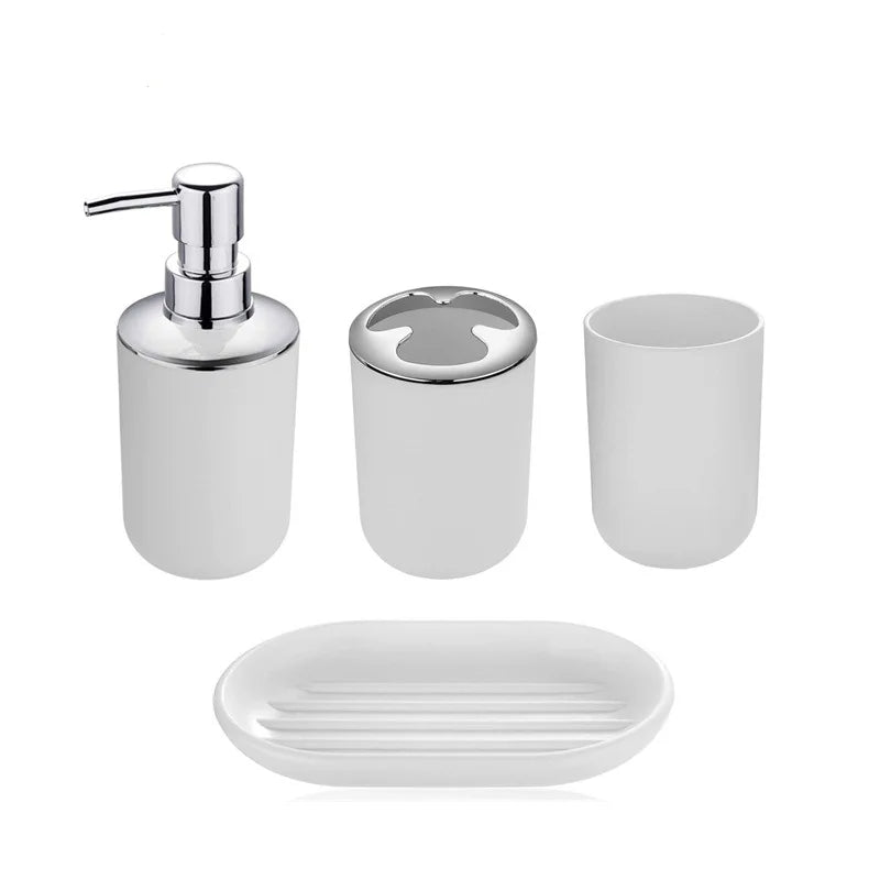 New luxury 4/6 piece bathroom accessories set various styles solid color high-end bathroom accessories set