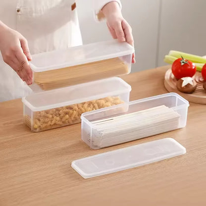 4 Rectangular Food Storage Containers Made of Reusable Plastic Refrigerator Storage Box Kitchen Preservation Box Accessories