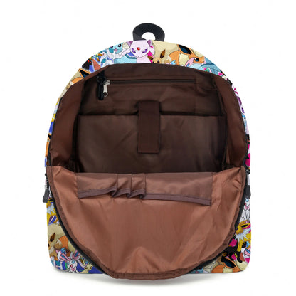 Pokemon Pikachu School Bags Backpacks Anime Kids Bags Kawaii Big Capacity Travel Bag Teenagers Schoolbag Girls Boys Rucksacks