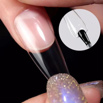 3 IN1 Nail Glue Gel Fast Extension Acrylic False Tips Sticking Decoration Press on Nails Art Tools Functional Gel French DIY 7ml