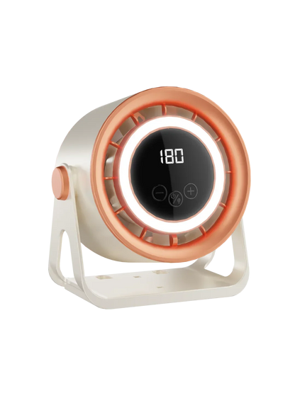 New 2500 mAH Convenient Electric Fan Turbo Silent Electric Fan with Ambient Light Countertop Wall Mount Ceiling Air Cooler