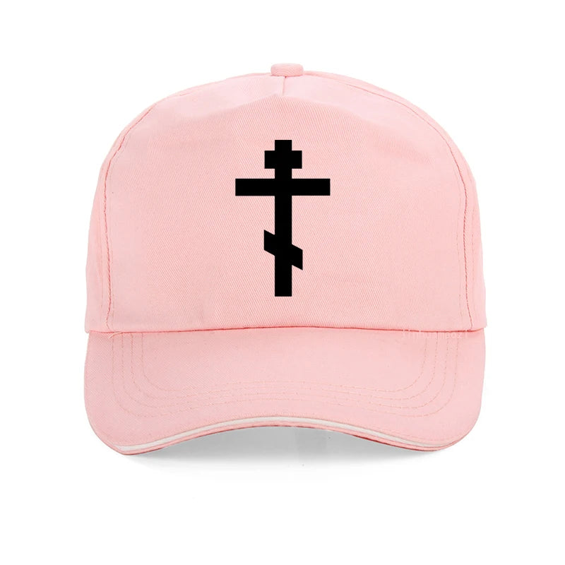 Russian Orthodox Cross Print Baseball cap Men Women Christian Crucifix Male Church Eternal Church Inspirational hat gorras