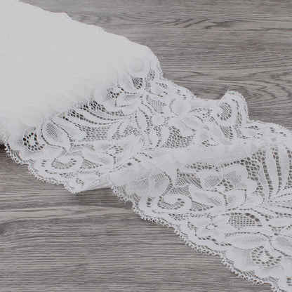 15cm Wide Lace Fabric Elastic Lace Ribbon 1meter DIY Apparel Sewing Handmade Crafts Lace Tape