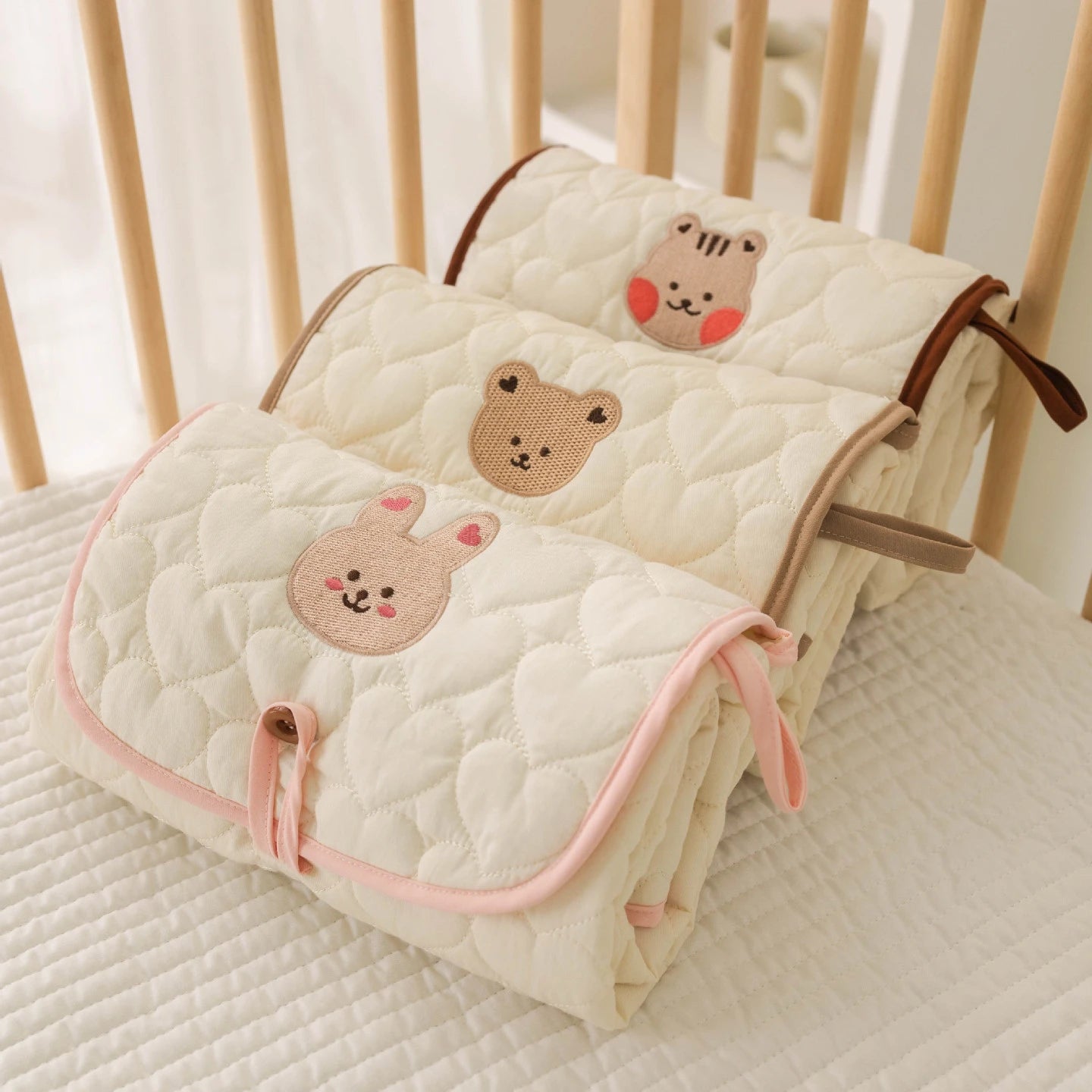 Waterproof Baby Diaper Mat Portable Cotton Changing Pad Cover for Newborn Cartoon Changing Table Baby Items