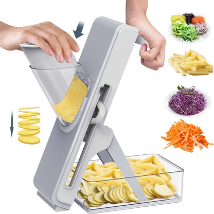 Multifunction Vegetable Slicer Safe Mandoline Slicer For Kitchen Potato Onion Garlic Cucumber Slicer Food Chopper Kitchen Tool