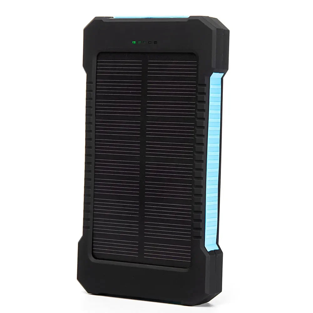20000mah Portable Solar Power Bank Waterproof External Battery Backup Powerbank 20000 mah Phone Battery Charger LED Pover Ban