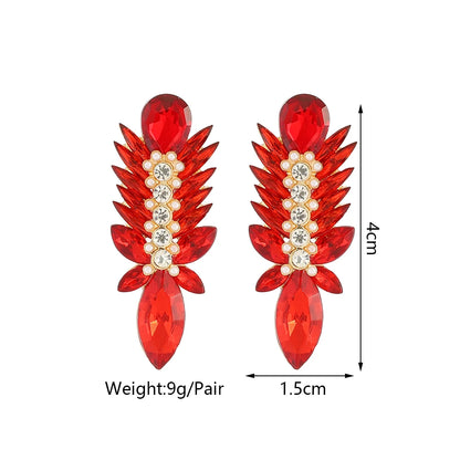 Bohemian Style Red Earrings for Women Exquisite Compact Daily Wear Versatile Jewelry Accessory for Holiday