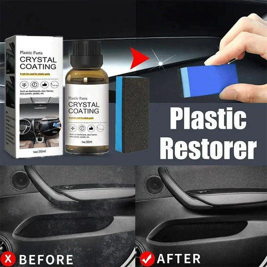 7 Car Plastic Parts Restorer Plastic Parts Refurbish Agent Interior Plastic Parts Crystal Plating Agent Car Wash Tools