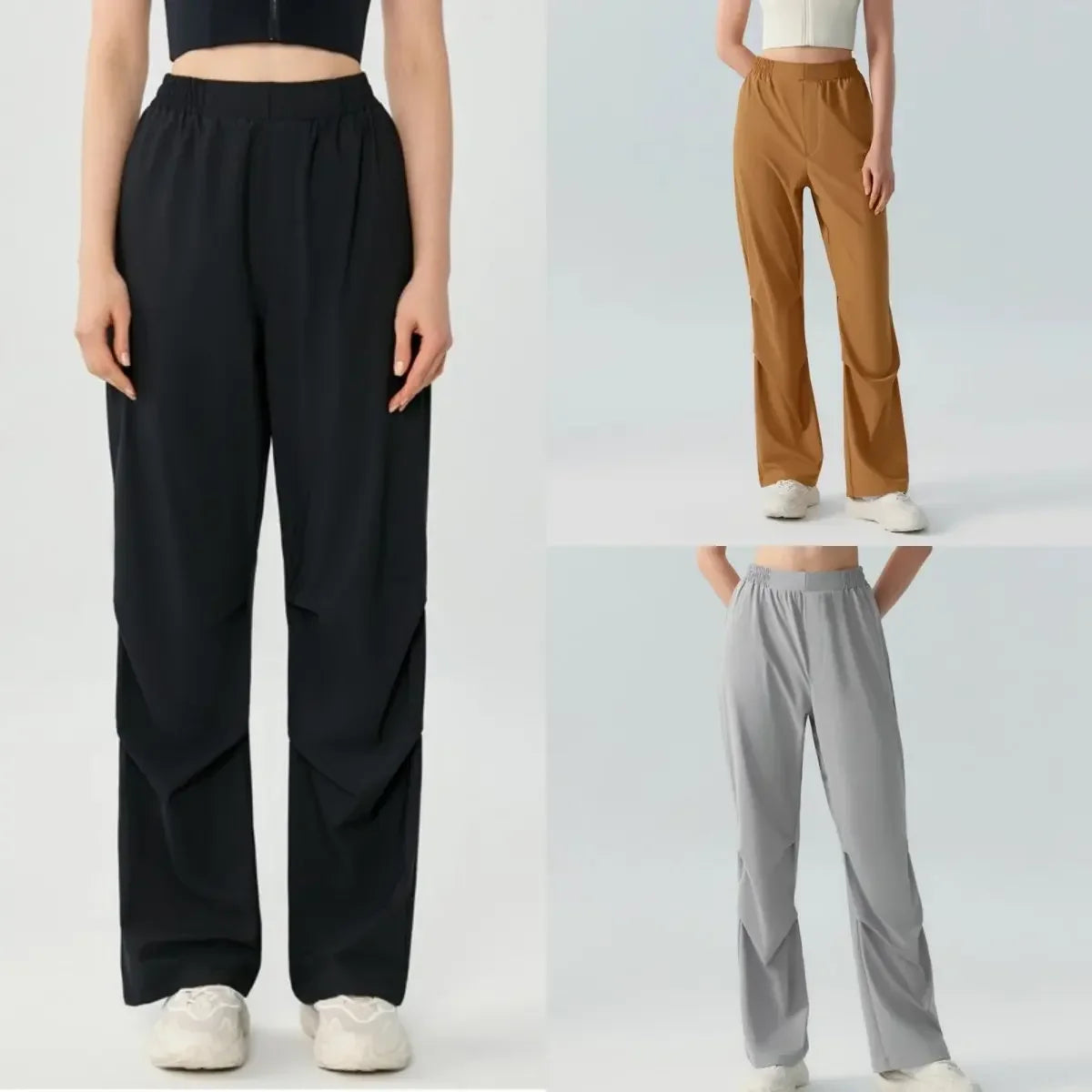 2025 Yoga Pants Women High-waisted Hip-lifting Dance Pants Flared Wide-leg Pants Sports Fitness Pants Summer