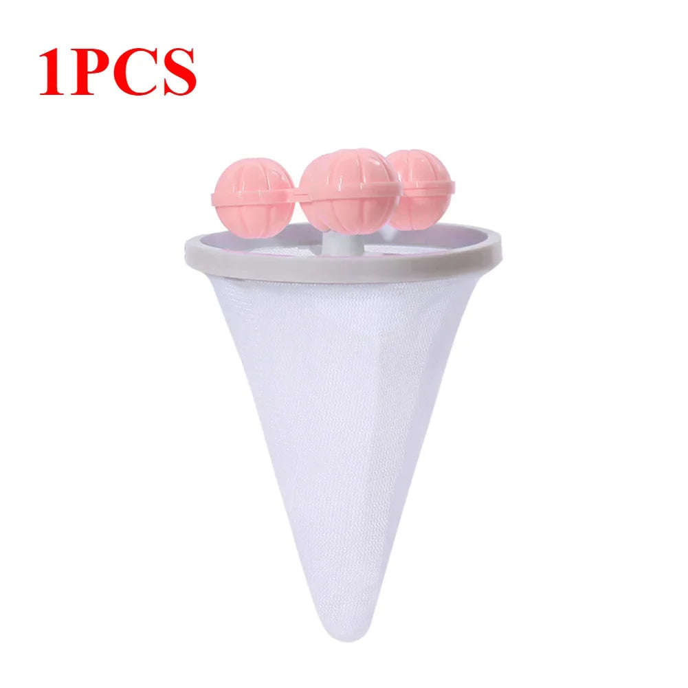 1-10pcs Washing Machine Filter Net Floating Lint Filter Mesh Bag Reusable Pet Hair Catcher Remover Laundry Cleaning Tool