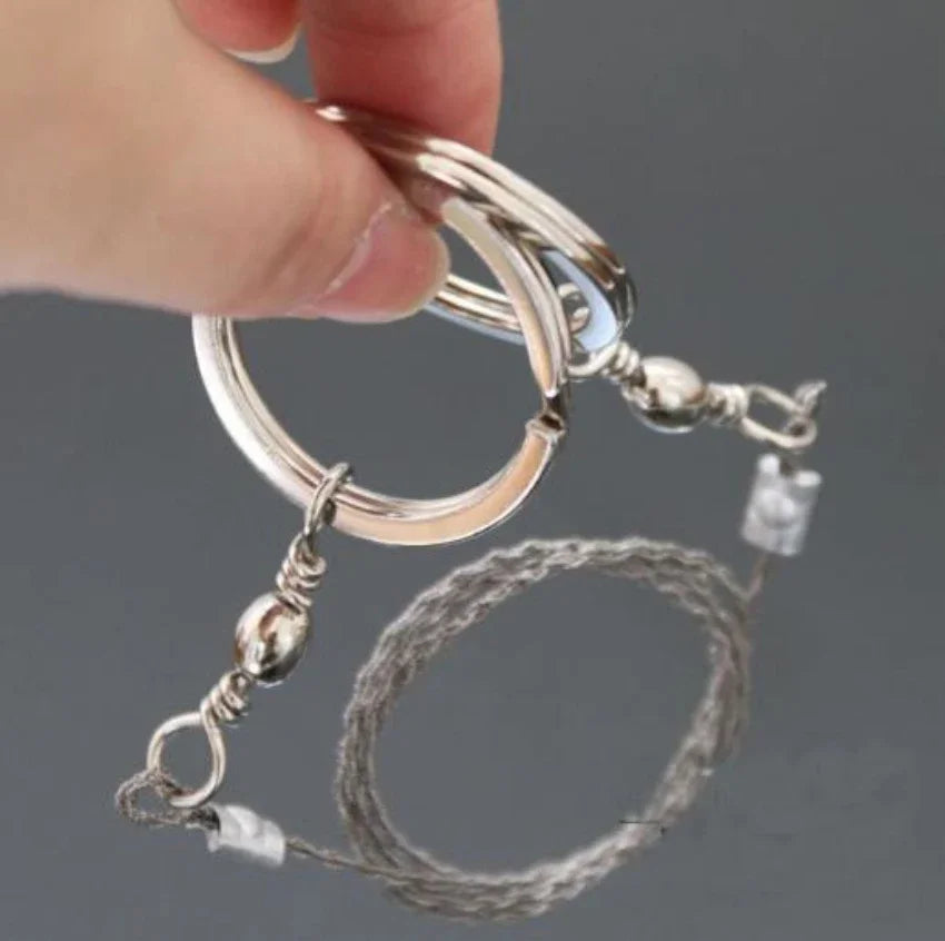 Portable Practical Emergency Survival Gear Steel Wire Saw Outdoor Camping Hiking Manual Hand Steel Rope Chain Saw Travel Tool