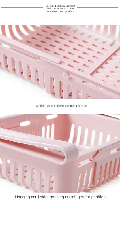 Fridge Organizer Storage Box Refrigerator Drawer Plastic Storage Container Shelf Fruit Egg Food Storage Box Kitchen Accessories