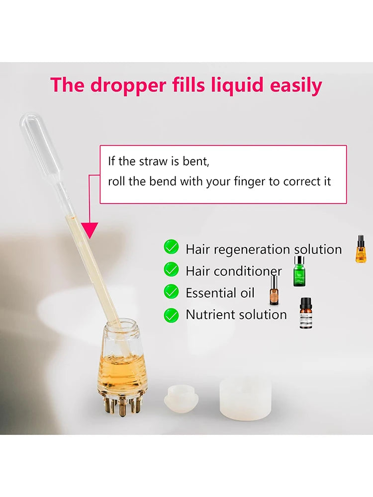 Hair Oil Applicator - Scalp Massage Comb, Essential Serums Brush for Hair Care Massage Relaxation, 6 ml, 1 Pcs