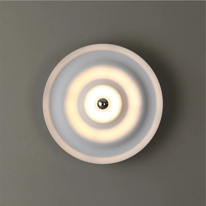 Nordic modern circular wall lamp background wall staircase corridor entrance designer water ripple decorative lighting fixture