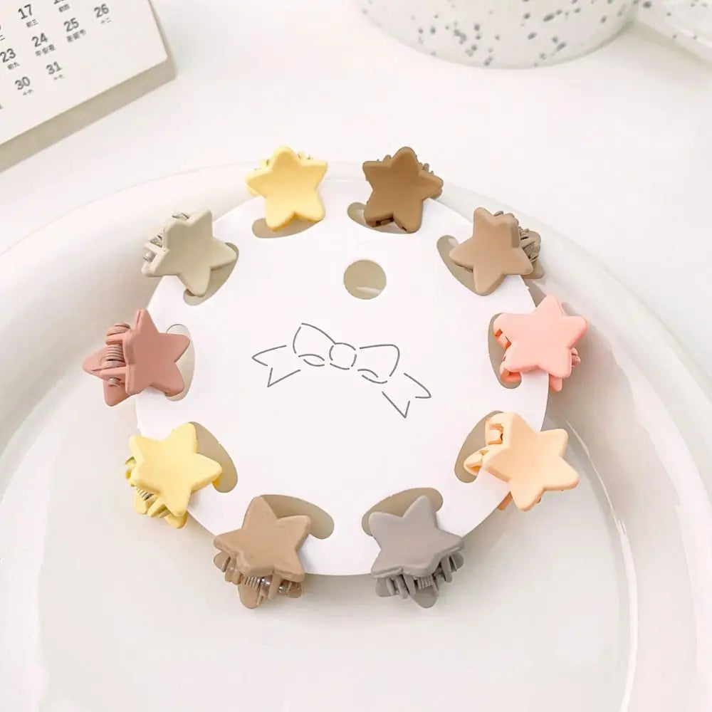 Hair Accessories Mini Hair Claw Frosting Barrettes Flower Mini Hair Claw Hair Ornaments Hair Clip Star Hair Crab Clip Children