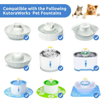 Pet USB Water Pump LED Light Pet Cat Water Fountain Motor Accessories Replacement for Cat Flowers Drinking Bowl Water Dispenser