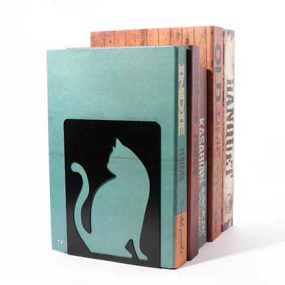 Beautiful Cat Book Ends for Shelves Duty Bookends for Heavy Book Iron Bookends Organizer Book Book rack Stand Shelf
