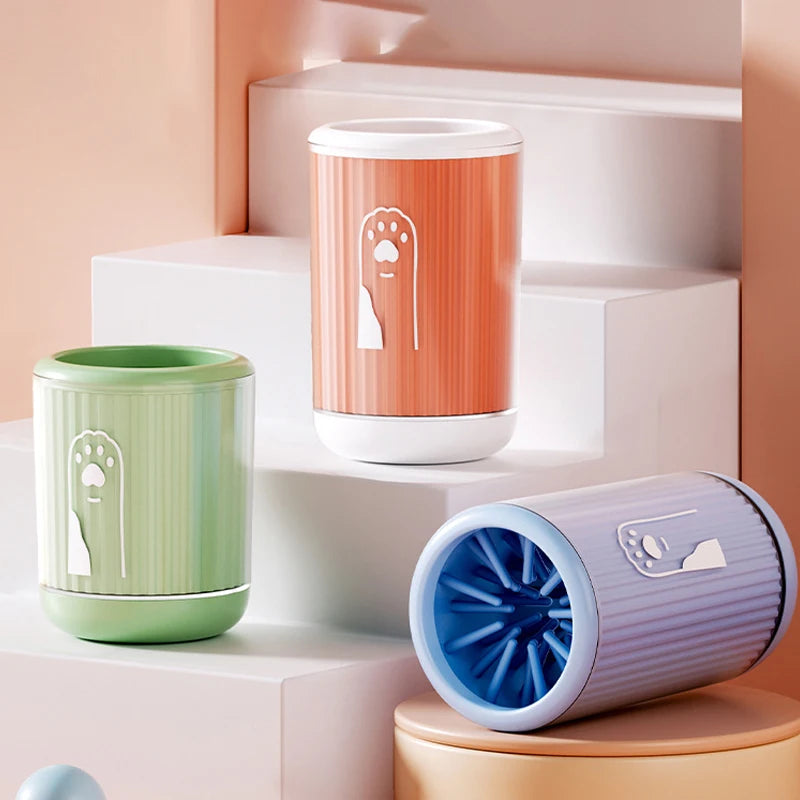 Silicone Dog Paw Cleaning Cup Portable Pet Foot Cleaning Cup for Cats Dogs Detachable Dog Cat Paw Cleaner Dog Accessories