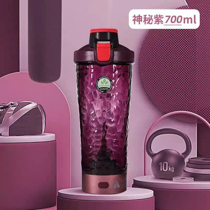Electric Protein Shaker Bottle, USB Rechargeable Blender Bottles, BPA Free, Tritan Portable Blender Cup, 650ml