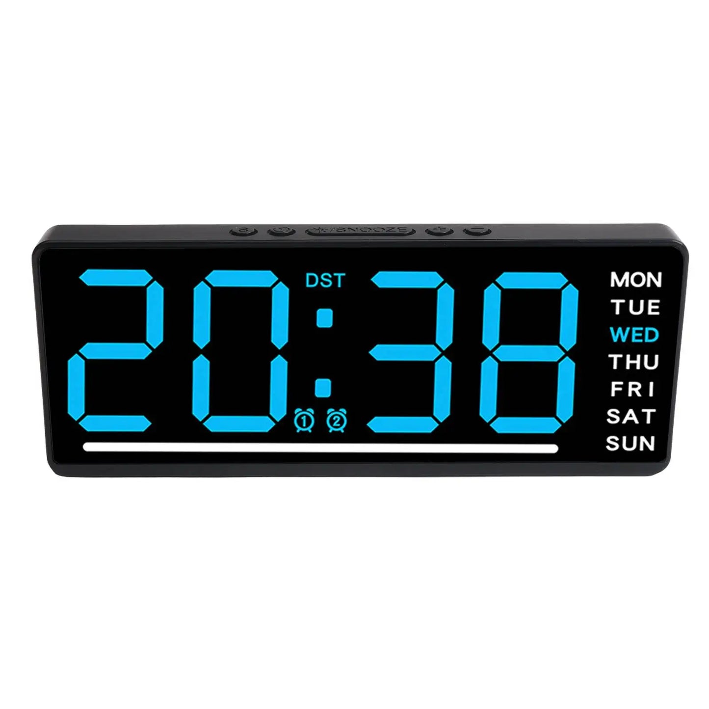 Silent Digital Alarm Clock for Babies,LED Bedside Clock with Night Light Multiple Functions | Adjustable Tone Volume